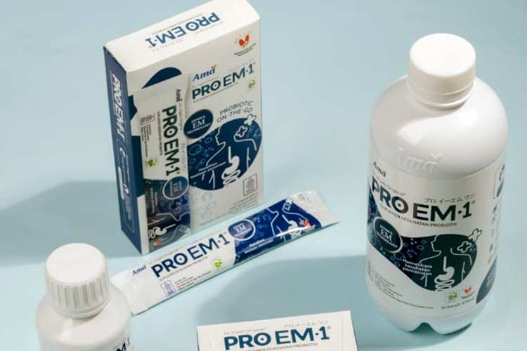 PRO EM-1, Probiotik cair berteknologi jepang pertama yang diproduksi di Indonesia. (Foto: PRO EM-1)