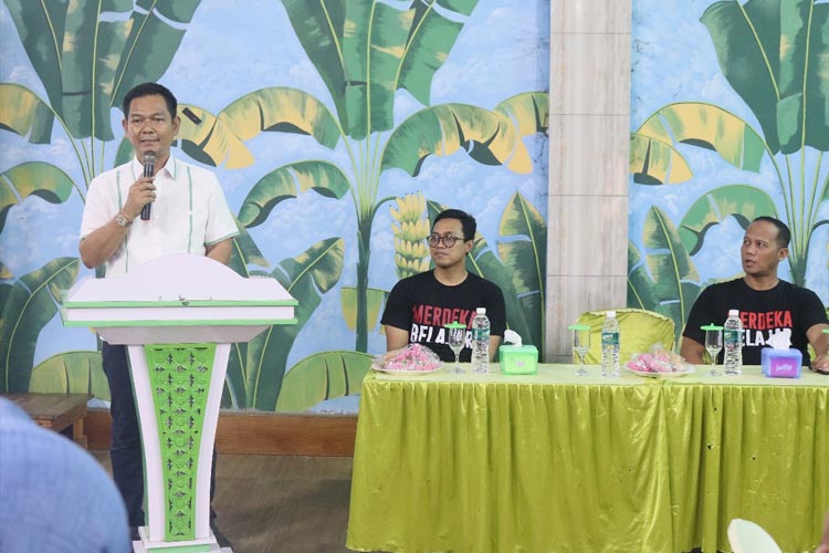 Mohammad Haerul Amri, Anggota DPR RI Fraksi NasDem, mengisi acara Bimtek, Pasuruan, Jawa Timur. (Foto: Dok Haerul Amri)