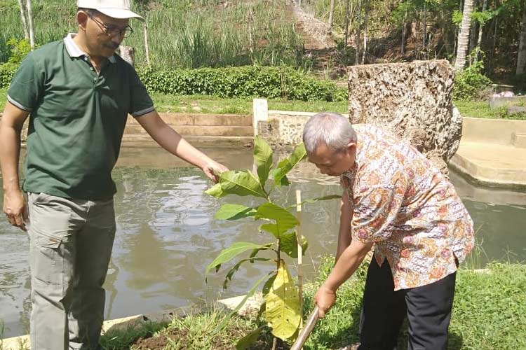 Gandeng Pemuda, PDM Kabupaten Malang Tanam Pohon di Sumber Air Umbul Sari