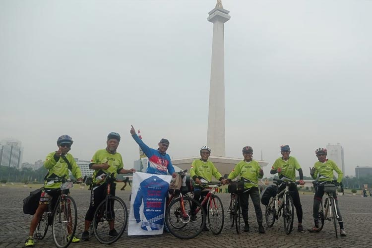 Mantan Wartawan Gowes Sby-Jkt, Tuntut Tunjangan Dana Hari Tua