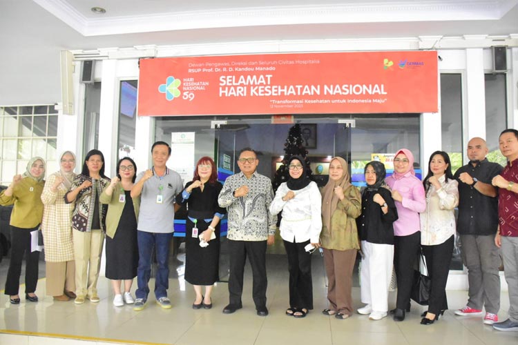 Pemerintah Kota Gorontalo saat melakukan kunjungan ke dua Rumah Sakit di Manado. (Foto: Humas Pemkot Gorontalo) 