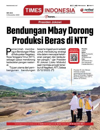 Edisi Selasa, 5 Desember 2023: E-Koran, Bacaan Positif Masyarakat 5.0