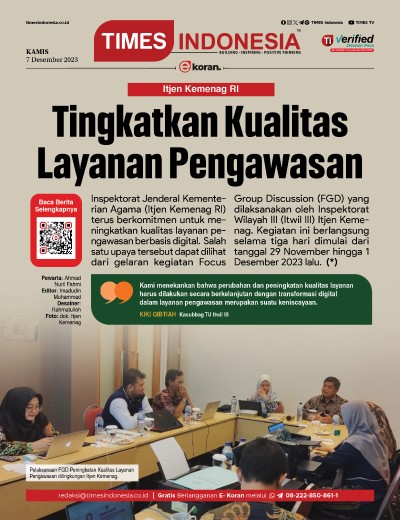 Edisi Kamis, 7 Desember 2023: E-Koran, Bacaan Positif Masyarakat 5.0