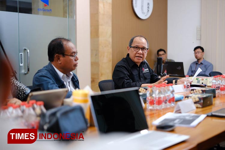 Direktur Ekskutif Nagara Institute Akbar Faizal di acara round tablet discusion bertajuk 