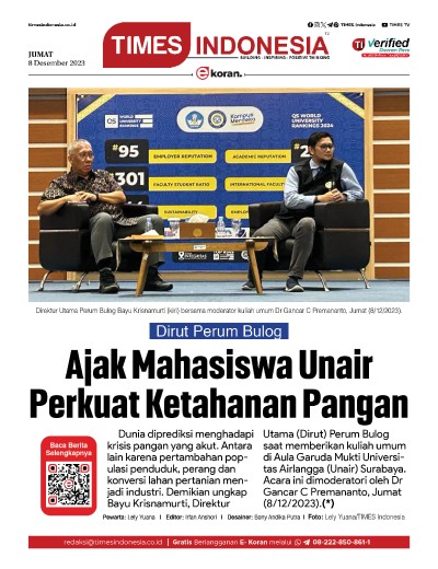 Edisi Jumat, 8 Desember 2023: E-Koran, Bacaan Positif Masyarakat 5.0