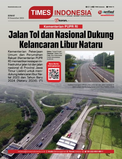Edisi Jumat, 8 Desember 2023: E-Koran, Bacaan Positif Masyarakat 5.0