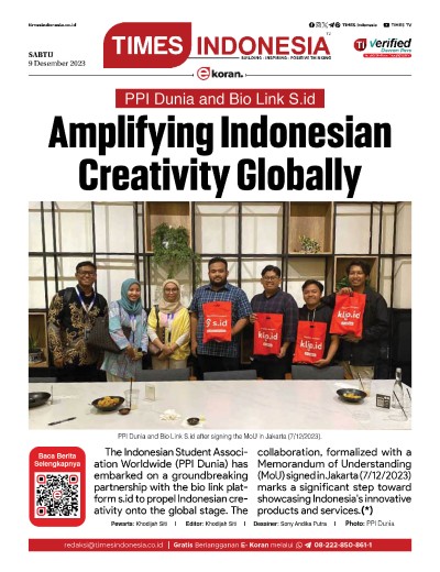 	Edisi Sabtu, 9 Desember 2023: E-Koran, Bacaan Positif Masyarakat 5.0