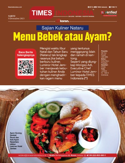 	Edisi Sabtu, 9 Desember 2023: E-Koran, Bacaan Positif Masyarakat 5.0