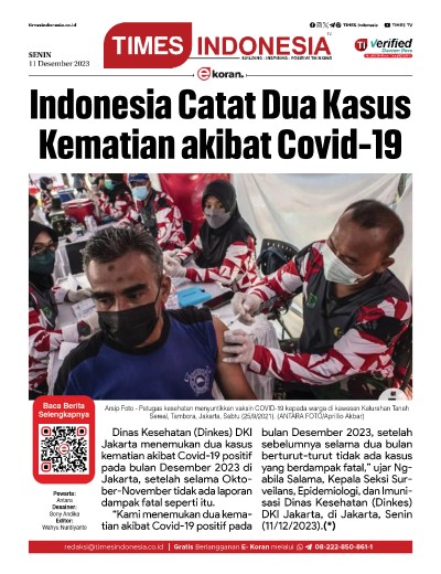 Edisi Senin, 11 Desember 2023: E-Koran, Bacaan Positif Masyarakat 5.0