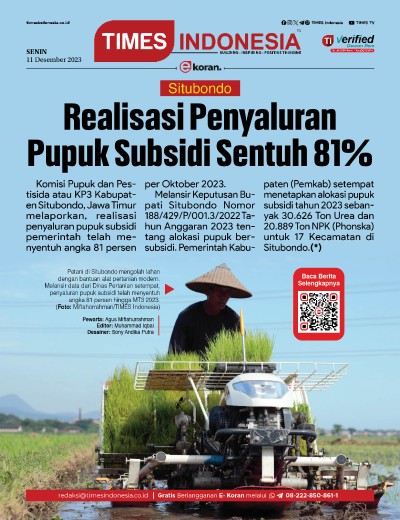 Edisi Senin, 11 Desember 2023: E-Koran, Bacaan Positif Masyarakat 5.0