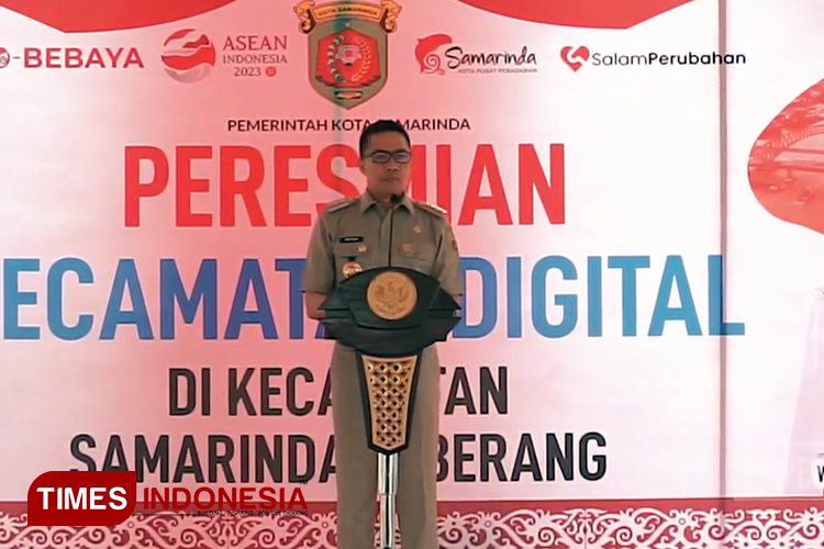 Wali Kota Samarinda Andi Harun meresmikan Kecamatan Digital di Kecamatan Samarinda Seberang. (Foto: Kominfo Samarinda for TIMES Indonesia)