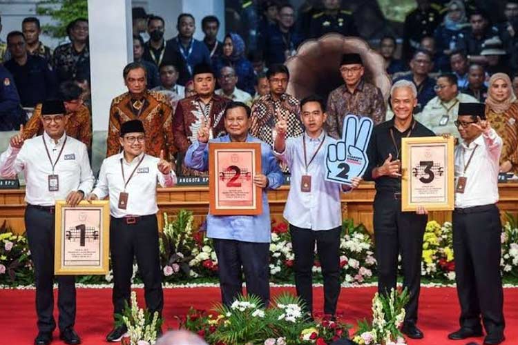 Tiga pasangan calon presiden pada Pilpres 2024. (Foto: Dok TI)