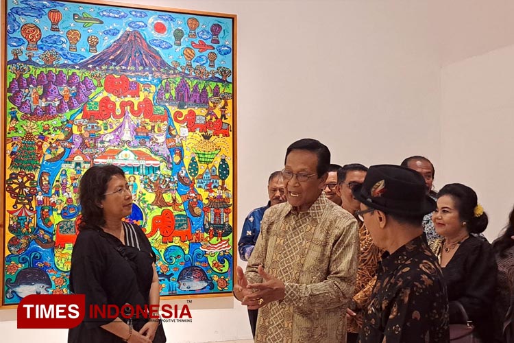 Sri Sultan HB X Apresiasi Pameran Karya Seni Rupa 'Hamengku Hamangku Hamengkoni'