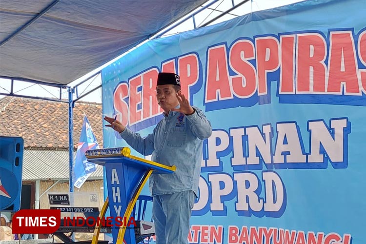 Ketua DPC Partai Demokrat Banyuwangi, Michael Edy Hariyanto, SH, MH. (Foto : Anggara Cahya /TIMES Indonesia)