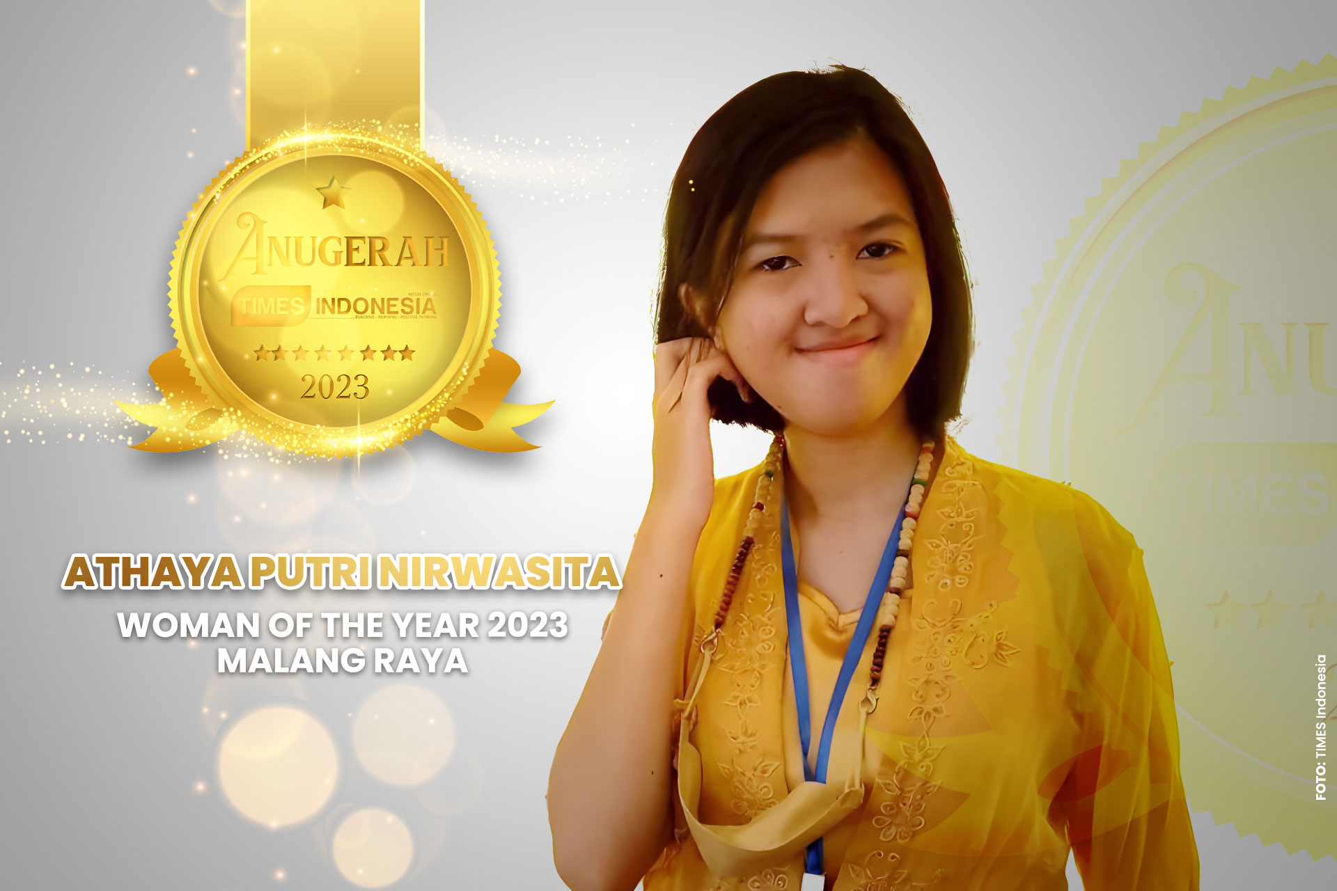 Woman of The Year 2023 Malang Raya, Athaya Putri Nirwasita.