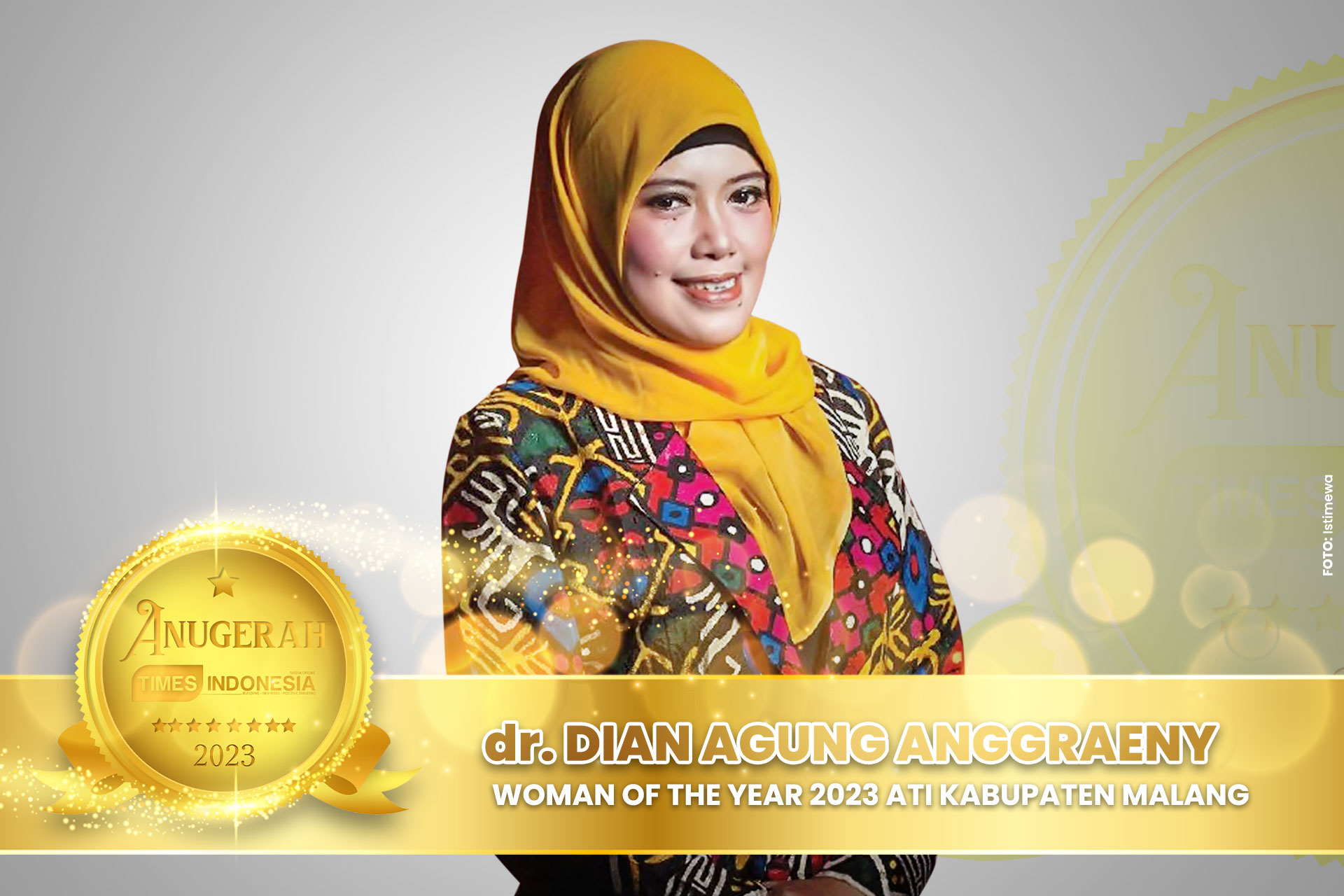 Dian Agung Anggraeny Raih Woman of The Year 2023  ATI Kabupaten Malang