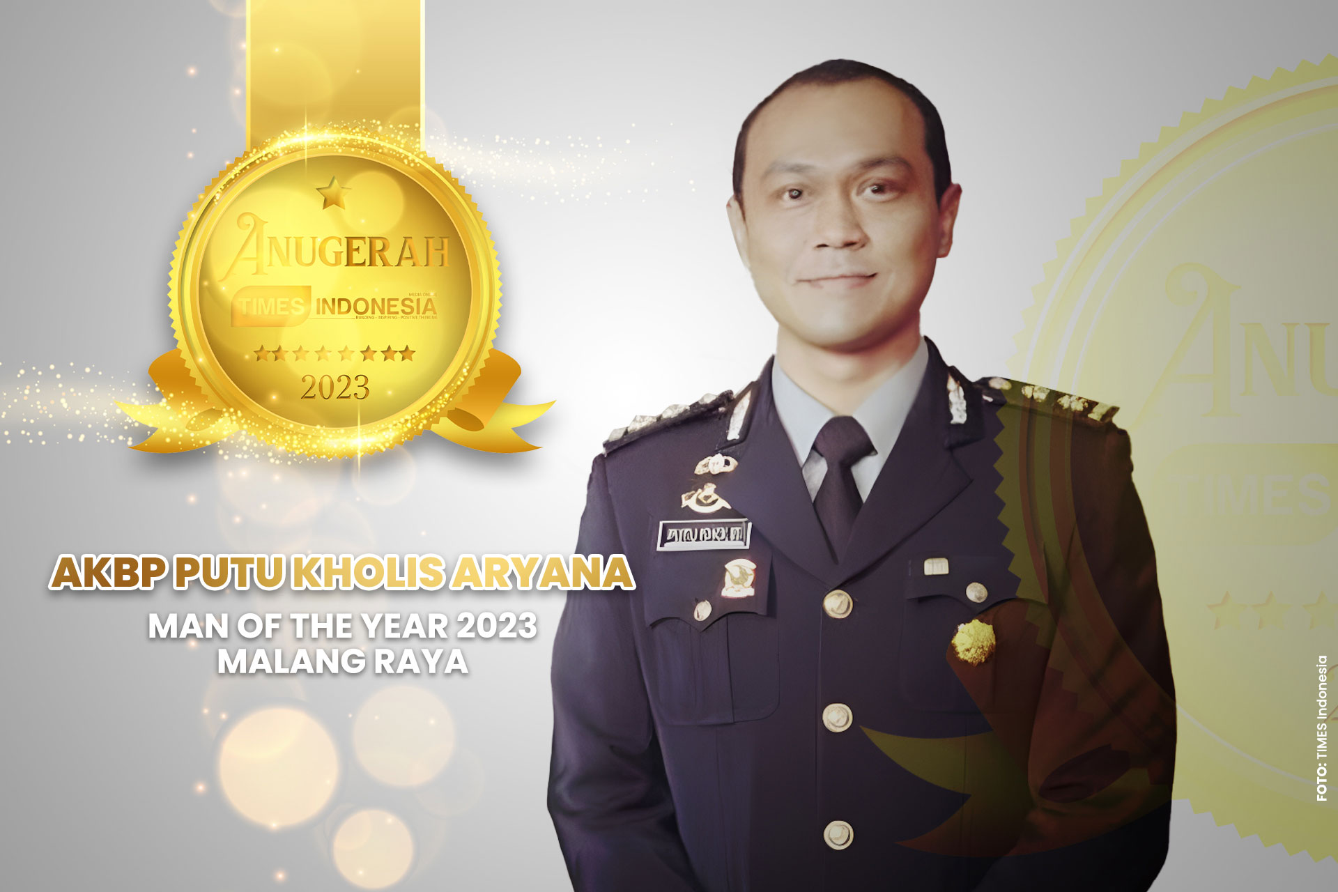 Man of The Year ATI 2023 Malang Raya, AKBP Putu Kholis Aryana.