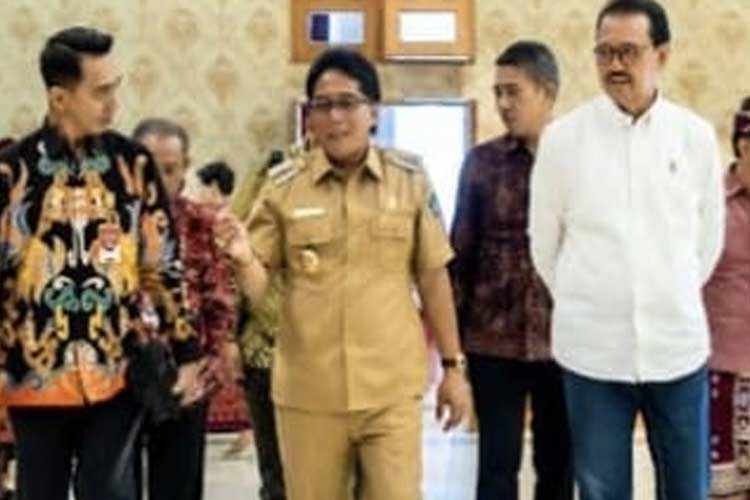 Bupati Giri Prasta saat membuka acara Sosialisasi UU Nomor 1 Tahun 2022, di Balai Budaya Giri Nata Mandala Puspem Badung. (Foto: Prokopim Badung)