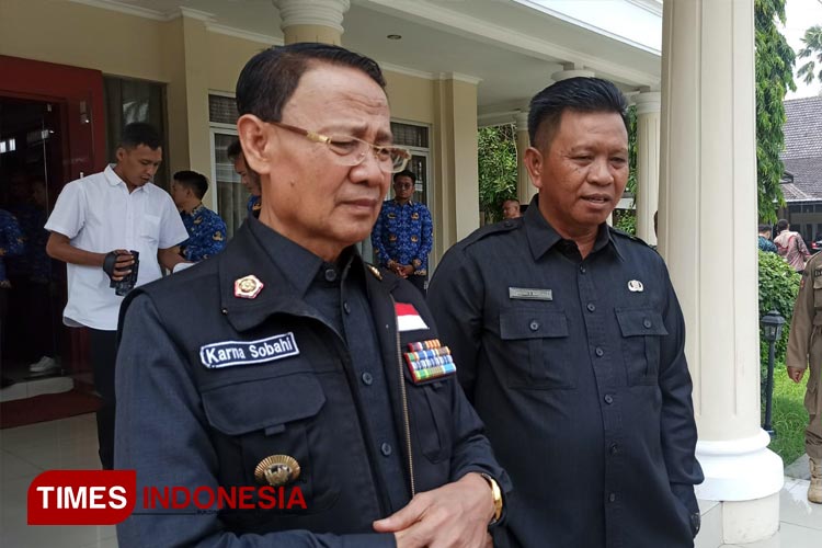 Bupati dan Wakil Bupati Majalengka, H Karna Sobahi. (FOTO: Jaja Sumarja/TIMES Indonesia)