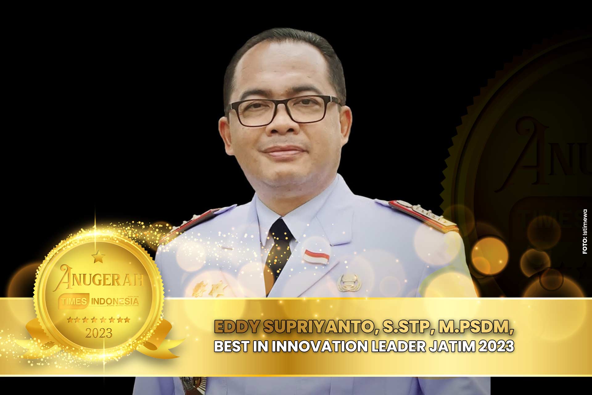 Best in Innovation Leader Jatim 2023, Eddy Supriyanto.