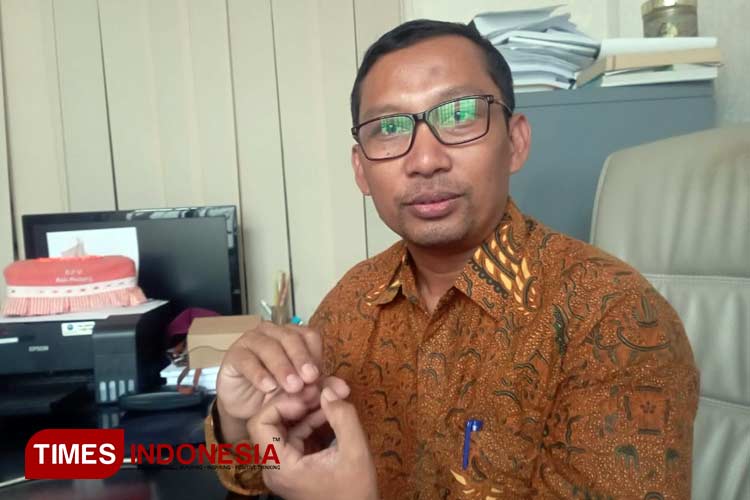 Anggota KPU Kabupaten Malang, Kordiv Perencanaan, Data dan Informasi, Khilmi Arif. (Foto: Amin/TIMES Indonesia) 