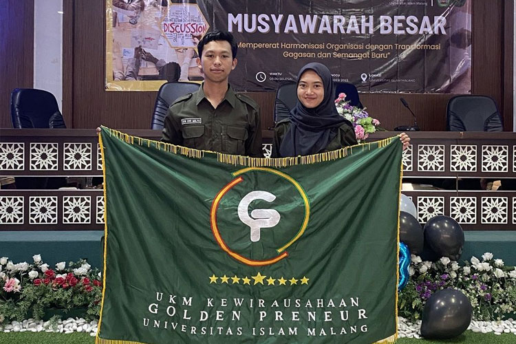 Deni Dwi Mulyo, ketua umum terpilih UKM Kewirausahaan “Golden Preneur” periode 2024. (FOTO: AJP TIMES Indonesia)