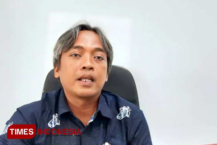 Kepala Bagian Unit Kerja Pengadaan Barang dan Jasa (UKPBJ) Setda Pacitan Sigit Prabowo. (Foto: Rojihan/TIMES Indonesia)
