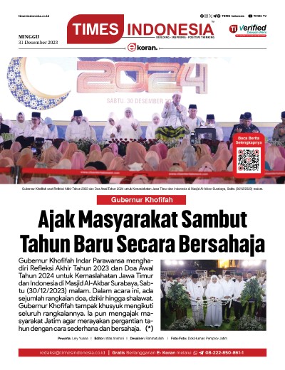 Edisi Minggu, 31 Desember 2023: E-Koran, Bacaan Positif Masyarakat 5.0