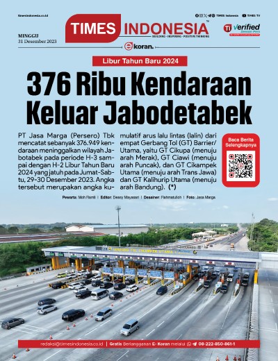 Edisi Minggu, 31 Desember 2023: E-Koran, Bacaan Positif Masyarakat 5.0