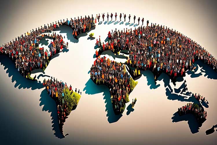 Ilustrasi: Populasi Dunia. (Foto: tongpatong/Freepik)