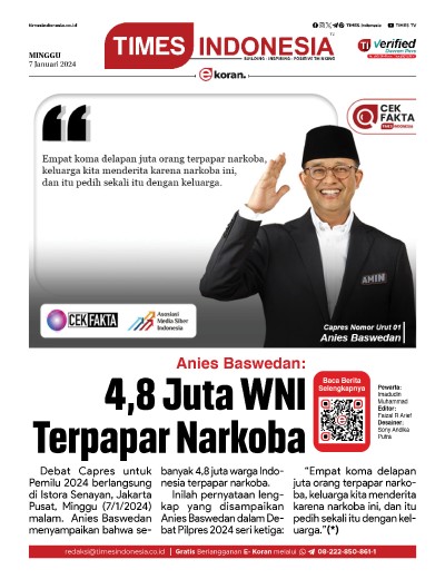Edisi Minggu, 7 Januari 2024: E-Koran, Bacaan Positif Masyarakat 5.0