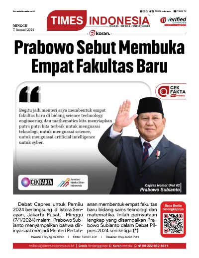 Edisi Minggu, 7 Januari 2024: E-Koran, Bacaan Positif Masyarakat 5.0