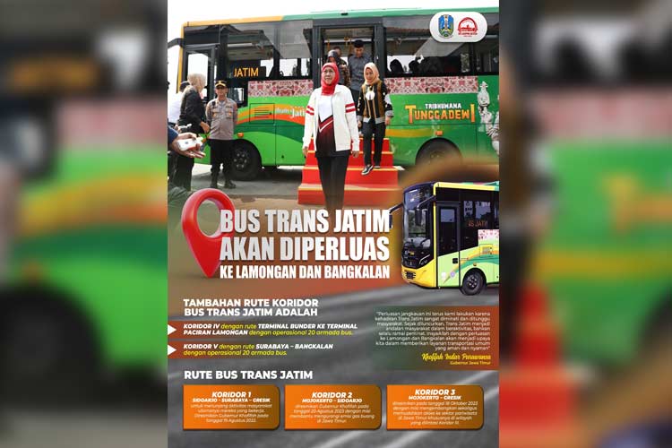 Gubernur Khofifah Perluas Operasi Bus Trans Jatim Ke Lamongan Dan ...