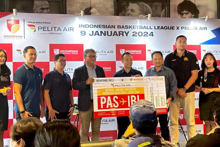 Maskapai penerbangan Pelita Air untuk pertama kalinya menjadi Official Airlines Indonesian Basketball League untuk musim kompetisi 2024. (Foto: Miradiarsyah for TIMES Indonesia)