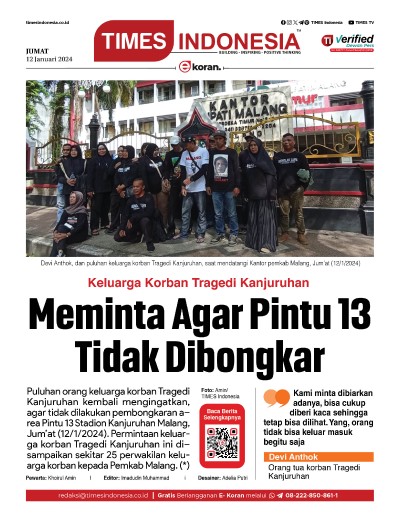 	Edisi Jumat, 12 Januari 2024: E-Koran, Bacaan Positif Masyarakat 5.0