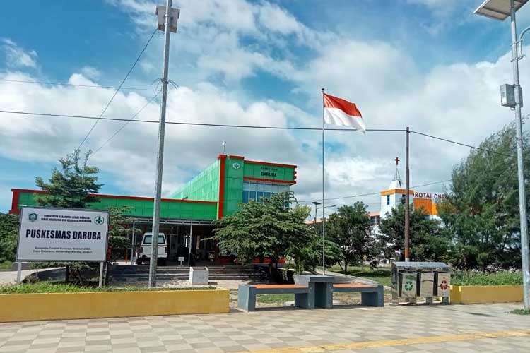 Wajah Puskesmas Daruba di Kawasan CBD Daruba Ibukota Kabupaten Morotai Provinsi Maluku Utara. (Foto: Munces For TIMES Indonesia)