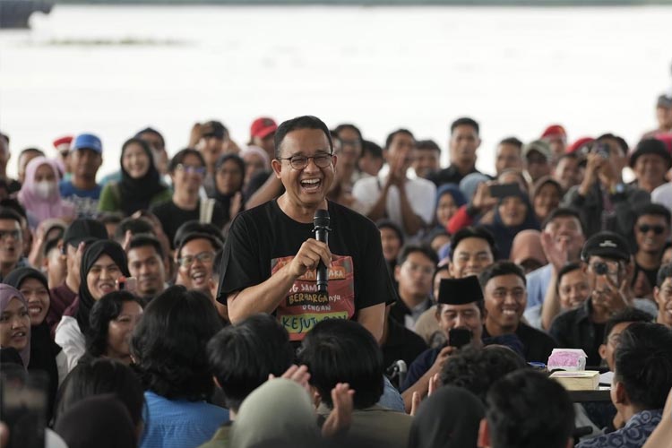 Capres nomor urut 1 Anies Baswedan saat di Desak Anies di Samarinda, Kalimantan Timur.     (FOTO: For TIMES Indonesia). 