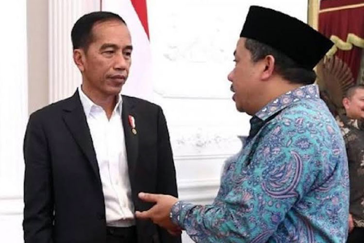 Fahri Hamzah bersama Presiden Jokowi. (FOTO: Setkab)