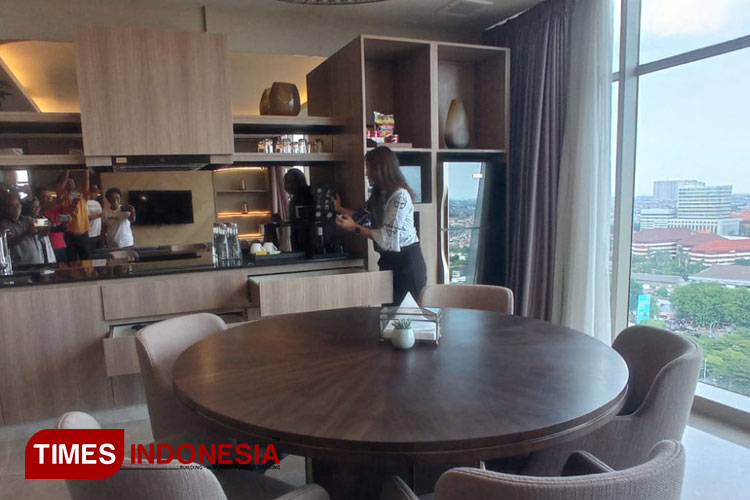 Suasana Palatier Restaurant di Morazen Hotel Surabaya, Senin (15/1/2024).(Foto : Hamida Soetadji/MG-TIMES Indonesia)
