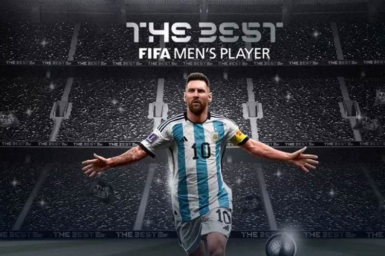 Kapten Timnas Argentina Lionel Messi dinobatkan sebagai pemain terbaik FIFA 2023. 