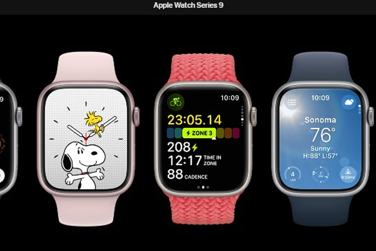 Kumpulan Apple Watch Series 9 dengan fitur oksimeter. (Foto: Tangkapan Layar Apple)