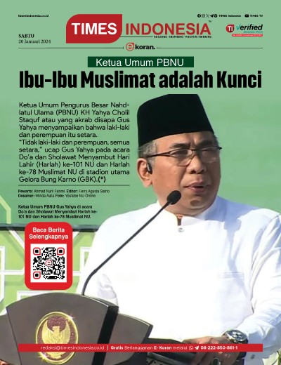 Edisi Sabtu, 20 Januari 2024: E-Koran, Bacaan Positif Masyarakat 5.0