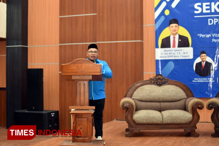 Rizki Putra Sandika Ketua DPD KNPI Kota Cilegon. (Foto: Muhammad Uqel / Times Indonesia). 