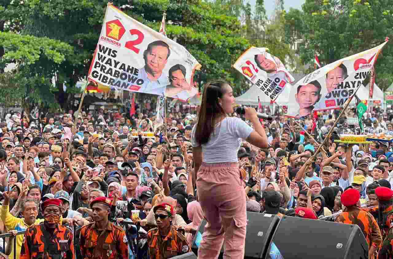 Kampanye terbuka Prabowo-Gibran di Purbalingga berlangsung meriah. (Foto: TKN)