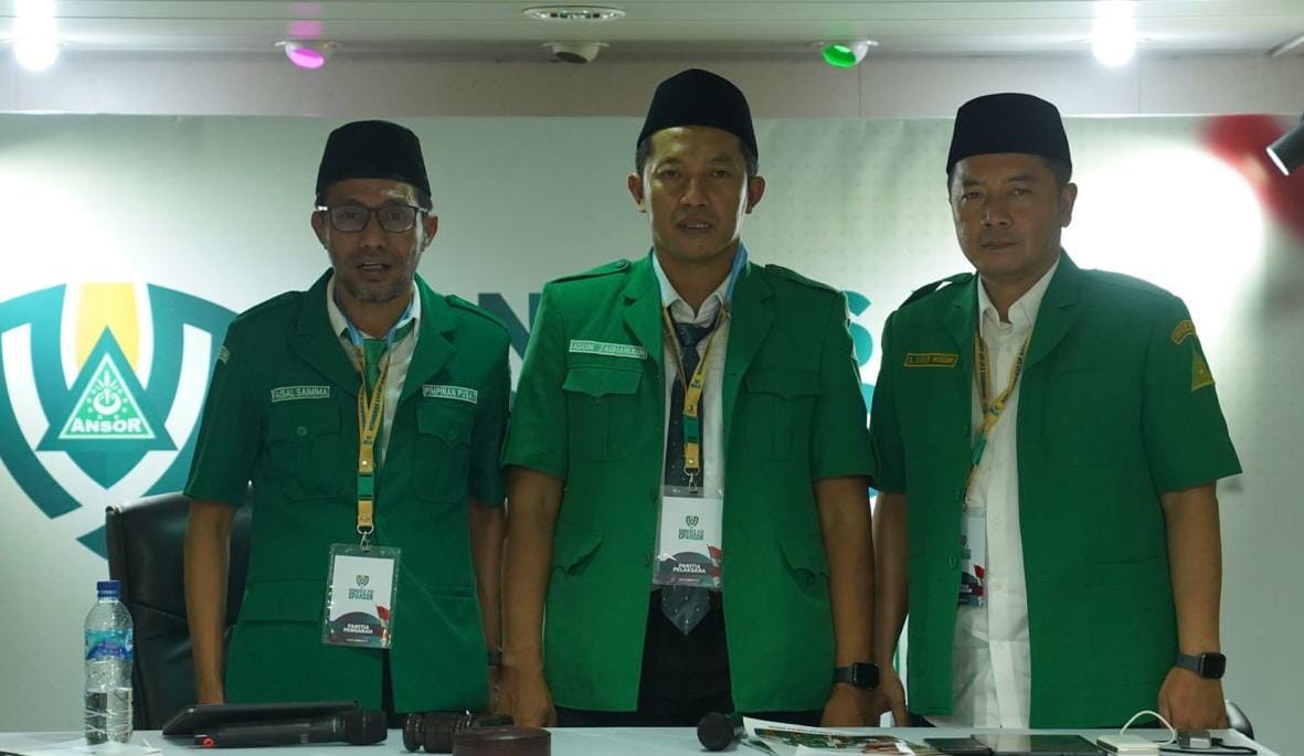 Addin Jauharudin (tengah) terpilih aklamasi sebagai Ketum GP Ansor. (Foto: GP Ansor for TIMES INDONESIA) 