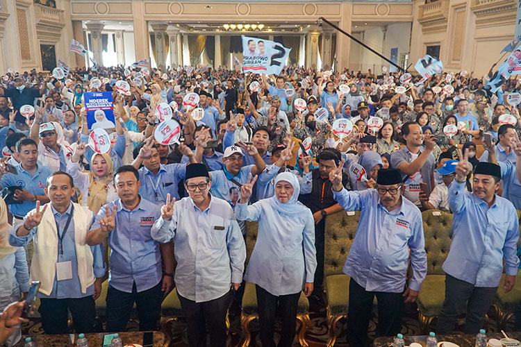 Kampanye terbuka Prabowo-Gibran oleh TKD Jatim di Surabaya. (Foto: TKD Jatim) 