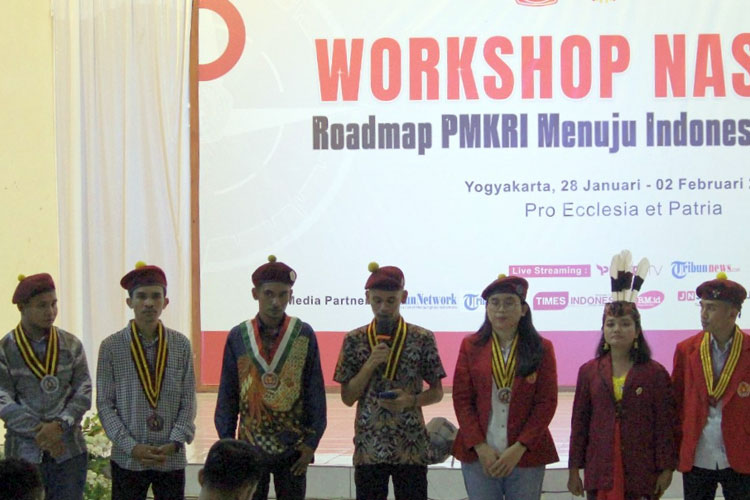 Perhimpunan Mahasiswa Katolik Republik Indonesia (PMKRI) resmi melaunching Roadmap Menuju Indonesia Emas 2045. (Foto: Dok. PMKRI)