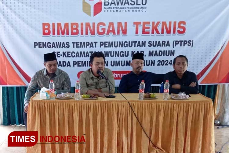 Bimtek PTPS se Kecamatan Wungu, Kabupaten Madiun. (FOTO: Agus Afandi/TIMES Indonesia) 