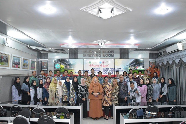 FEB Unisma Malang menerima kunjungan dari PT Bursa Efek Indonesia Perwakilan Jawa Timur.