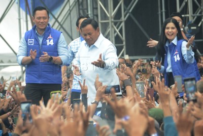 Kampanye Akbar Demokrat Dihadiri Prabowo